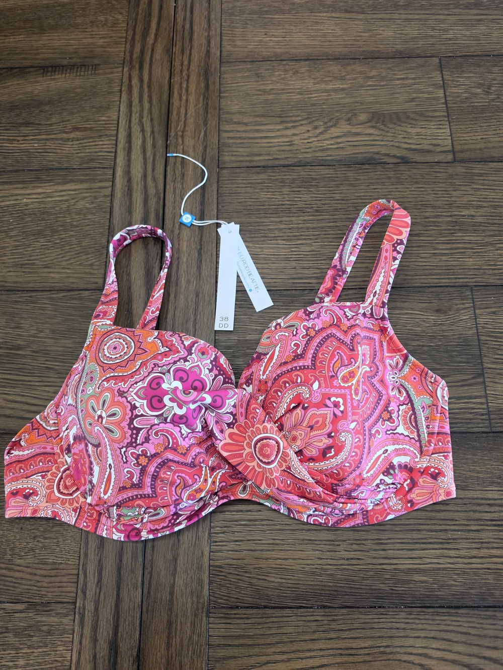 Anne Cole Pink Paisley Underwire Bra